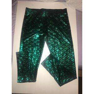 SHINY MERMAID LEGGINGS!! EXCELLENT CONDITION!